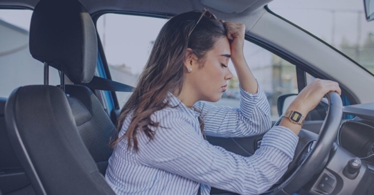 woman traffic ticket upset